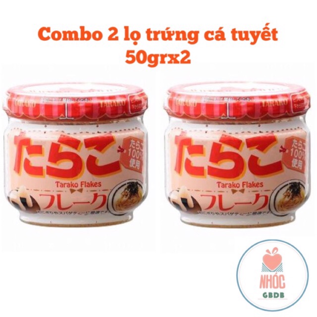 [hsd 3/2022] Combo 2 Lọ Trứng Cá Tuyết Happy Food Nhật Bản (lọ 50gr x 2)
